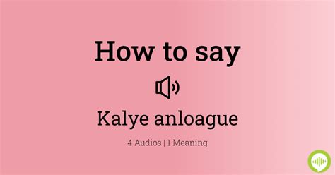 anloague pronunciation|How to pronounce anloague .